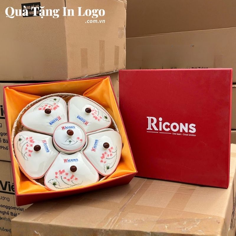 Khay Mứt Sứ Quà Tặng In Logo - Ảnh 101