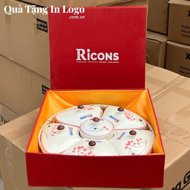 Khay Mứt Sứ Quà Tặng In Logo - Ảnh 102