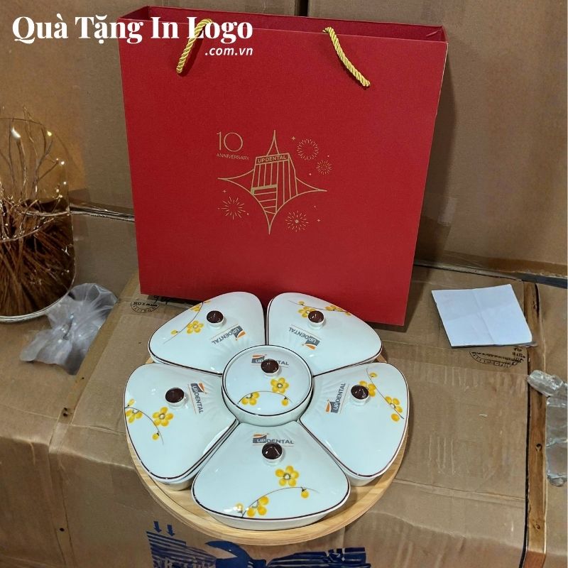 Khay Mứt Sứ Quà Tặng In Logo - Ảnh 99