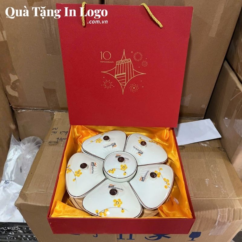 Khay Mứt Sứ Quà Tặng In Logo - Ảnh 98