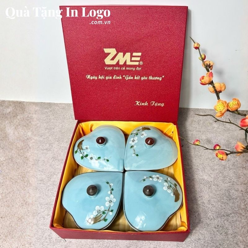Khay Mứt Sứ Quà Tặng In Logo - Ảnh 79