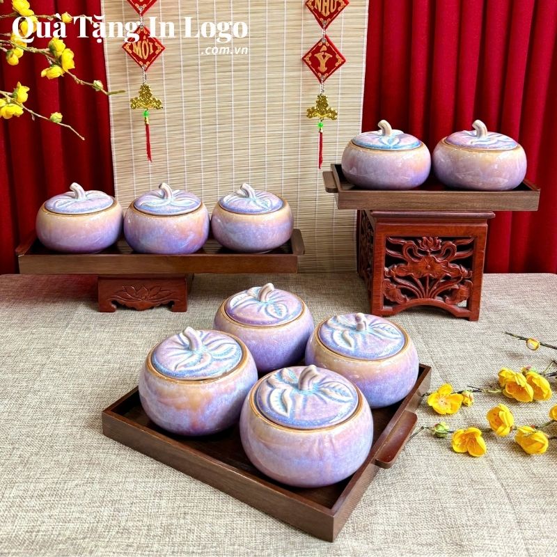 Khay Mứt Sứ Quà Tặng In Logo - Ảnh 125