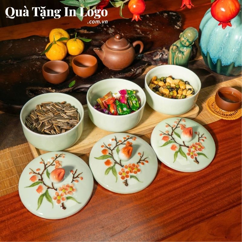 Khay Mứt Sứ Quà Tặng In Logo - Ảnh 46