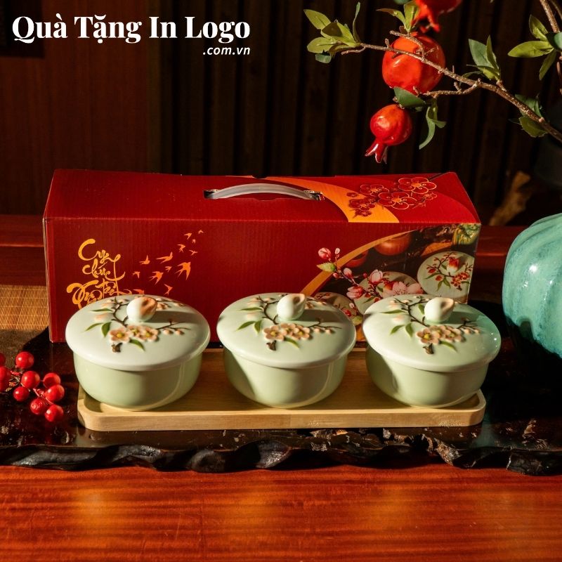 Khay Mứt Sứ Quà Tặng In Logo - Ảnh 42