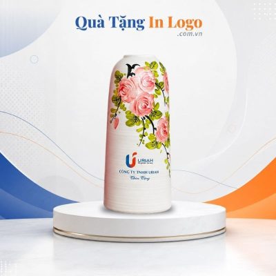 Lọ Hoa Gốm Sứ Quà Tặng In Logo