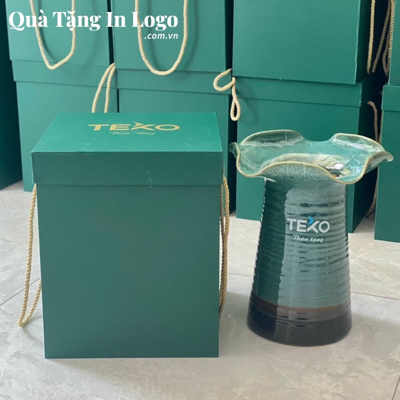 Lọ Hoa Gốm Sứ Quà Tặng In Logo - Ảnh 56