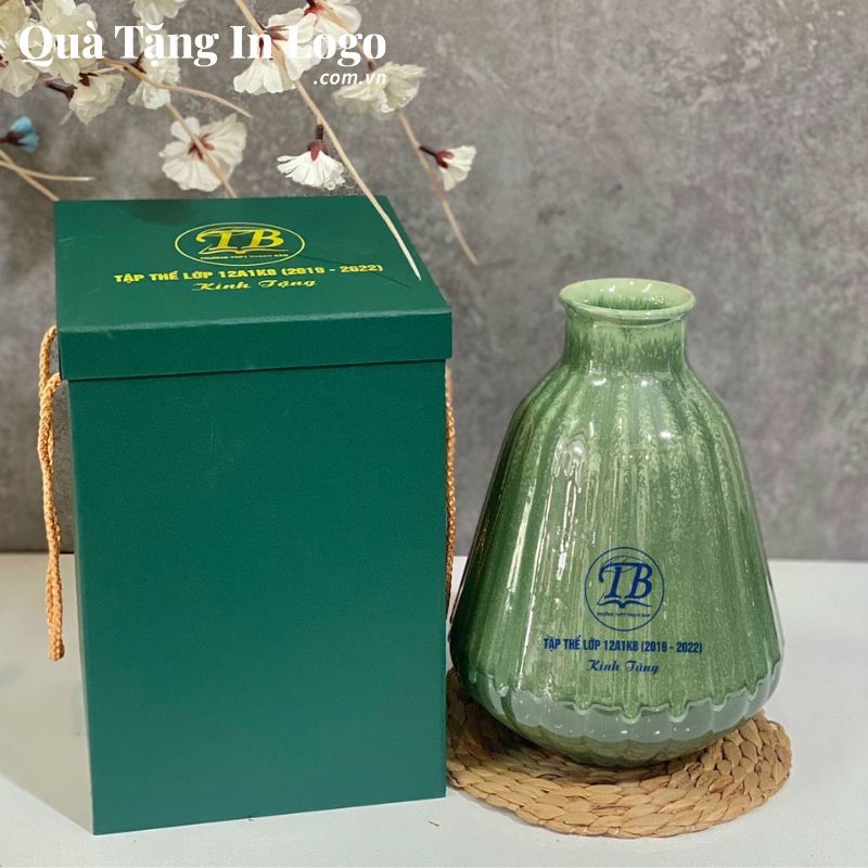 Lọ Hoa Gốm Sứ Quà Tặng In Logo - Ảnh 54