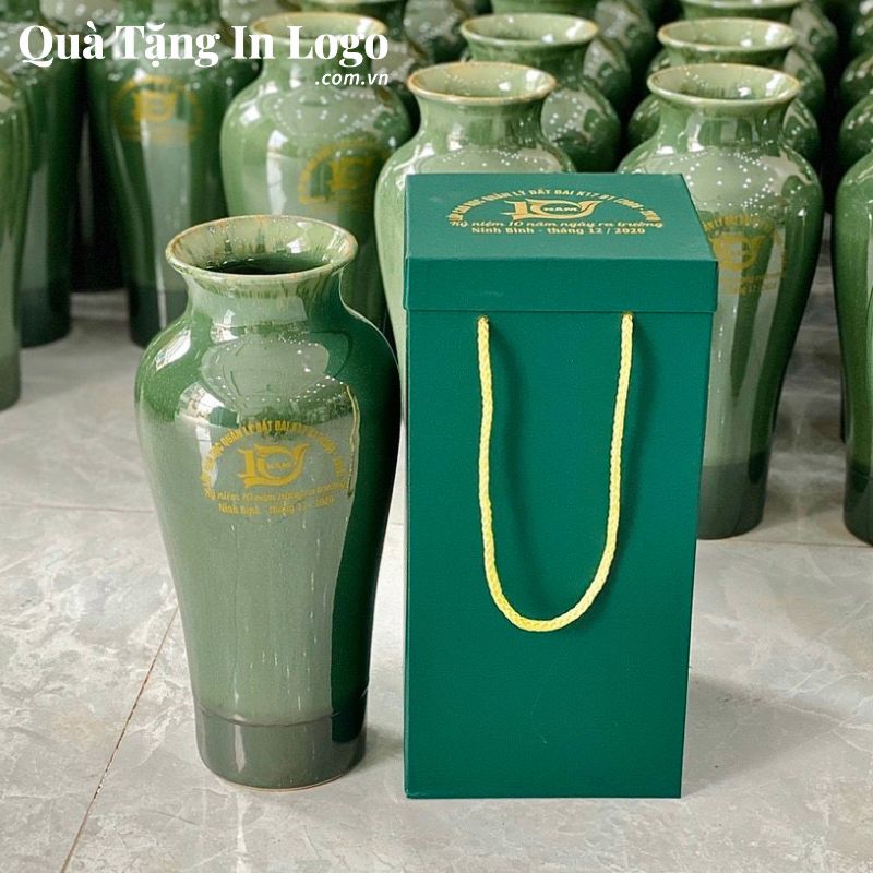 Lọ Hoa Gốm Sứ Quà Tặng In Logo - Ảnh 52