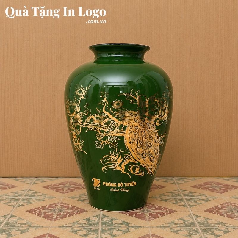Lọ Hoa Gốm Sứ Quà Tặng In Logo - Ảnh 39