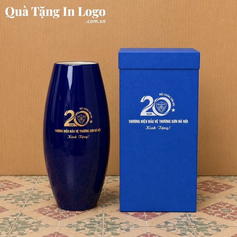 Lọ Hoa Gốm Sứ Quà Tặng In Logo - Ảnh 35