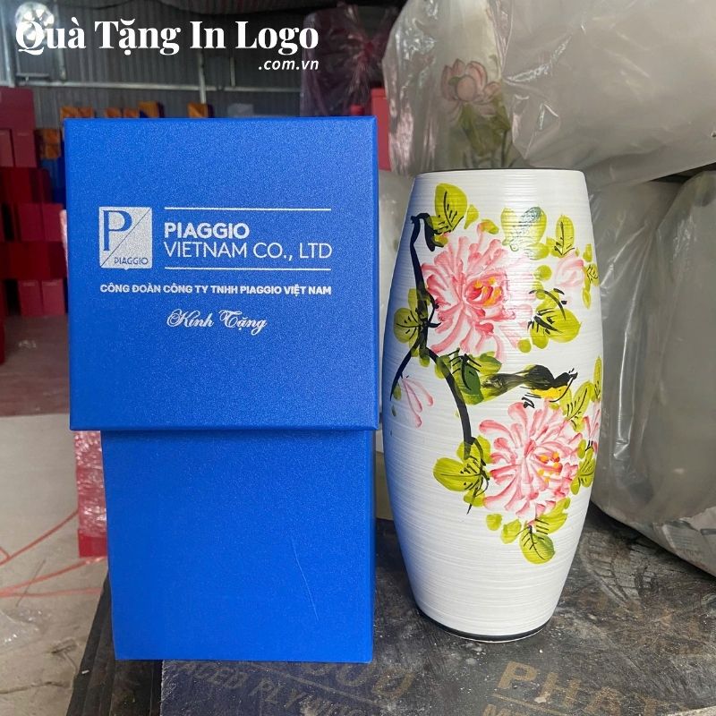 Lọ Hoa Gốm Sứ Quà Tặng In Logo - Ảnh 23