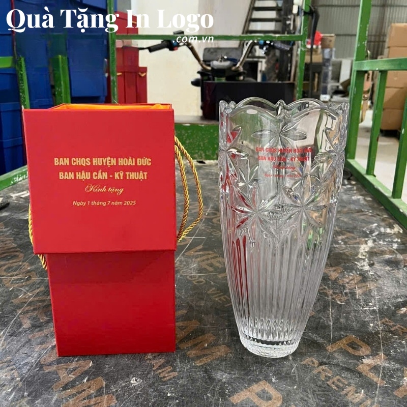 Lọ Hoa Thuỷ Tinh Quà Tặng In Logo - Ảnh 8