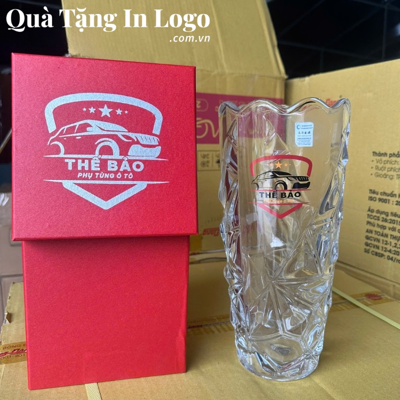Lọ Hoa Thuỷ Tinh Quà Tặng In Logo - Ảnh 4