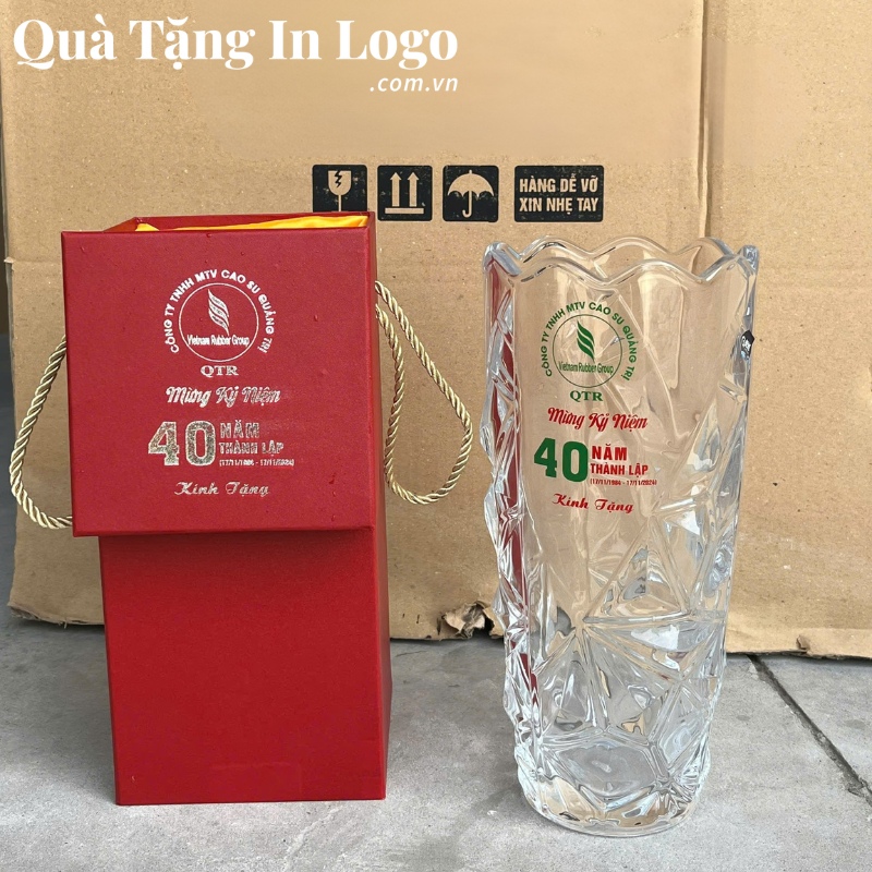 Lọ Hoa Thuỷ Tinh Quà Tặng In Logo - Ảnh 12