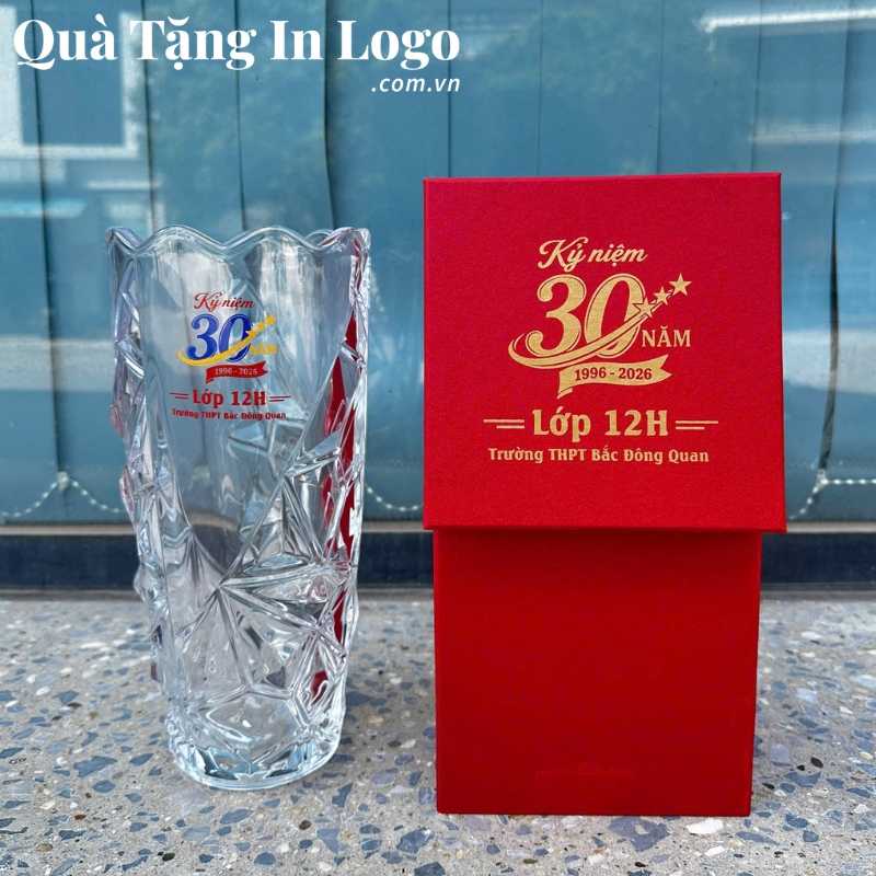 Lọ Hoa Thuỷ Tinh Quà Tặng In Logo - Ảnh 10