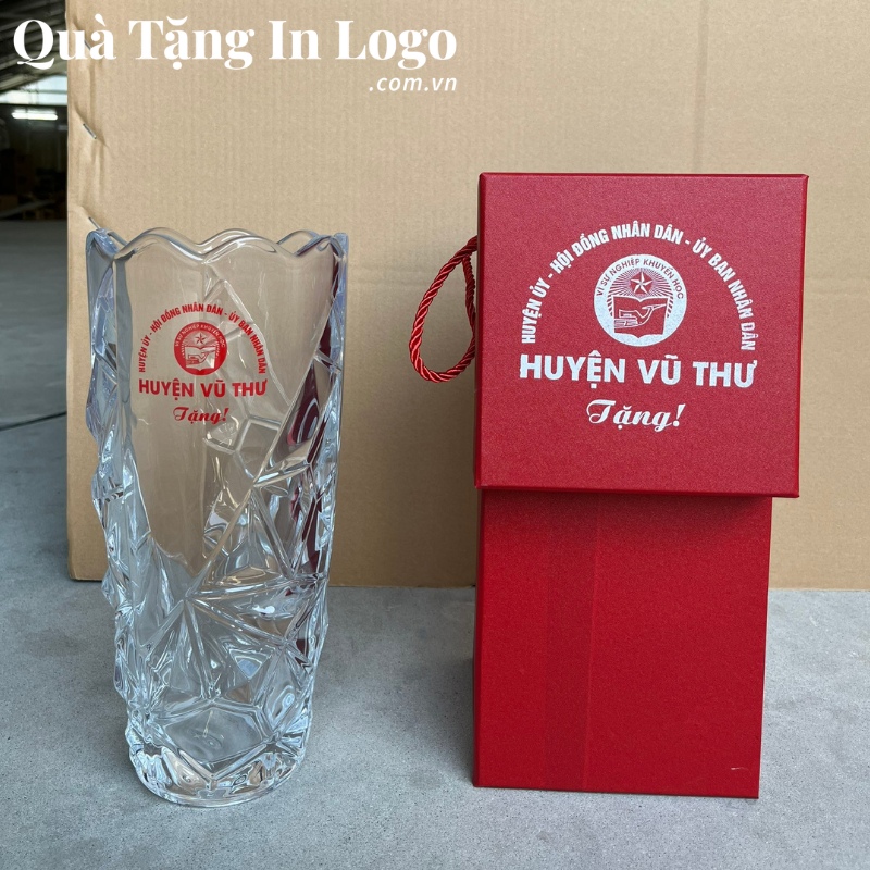 Lọ Hoa Thuỷ Tinh Quà Tặng In Logo - Ảnh 2