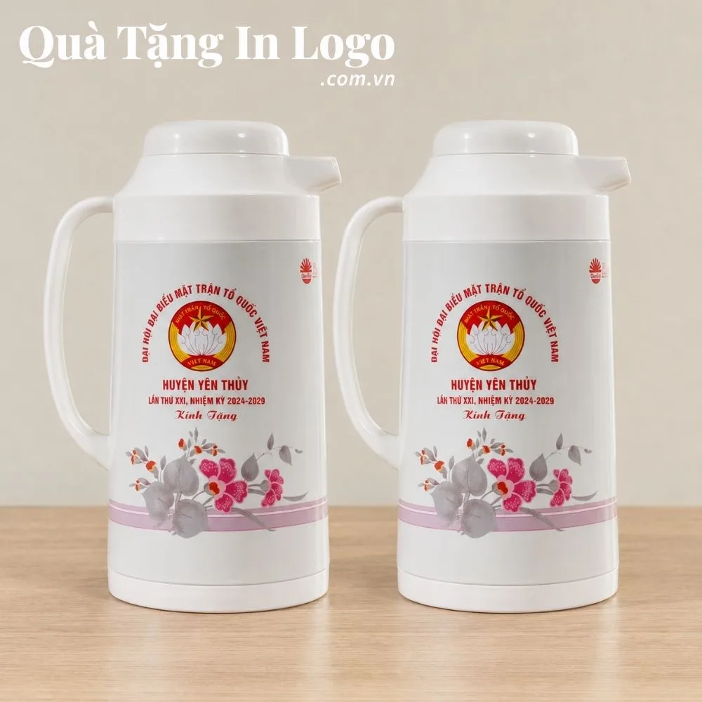 Phích nước giữ nhiệt in logo quà tặng