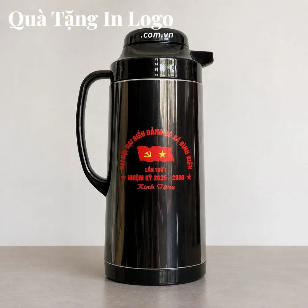 Phích nước giữ nhiệt in logo quà tặng