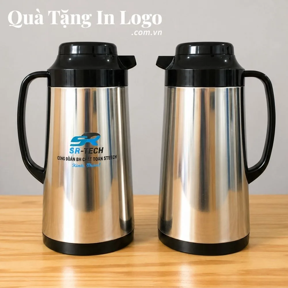 Phích nước giữ nhiệt in logo quà tặng