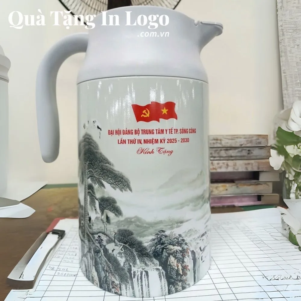 Phích giữ nhiệt in logo quà tặng
