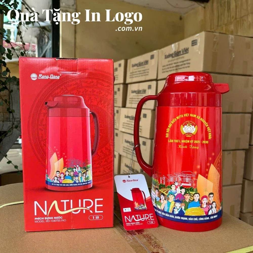 Phích giữ nhiệt in logo quà tặng