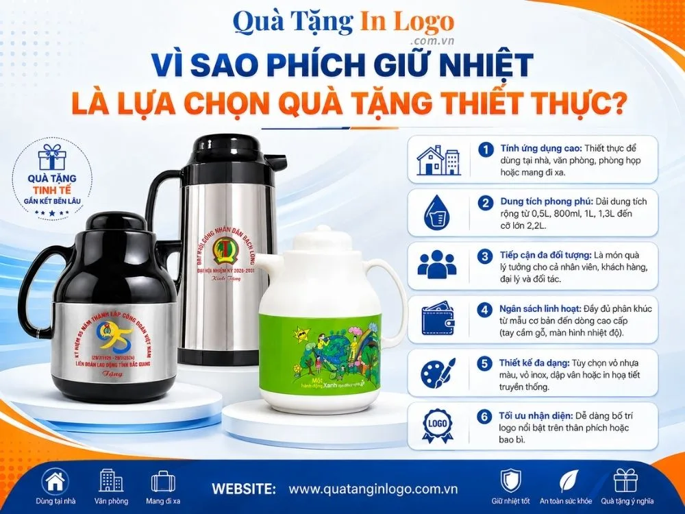 Các lý do phích giữ nhiệt là lựa chọn thiết thực