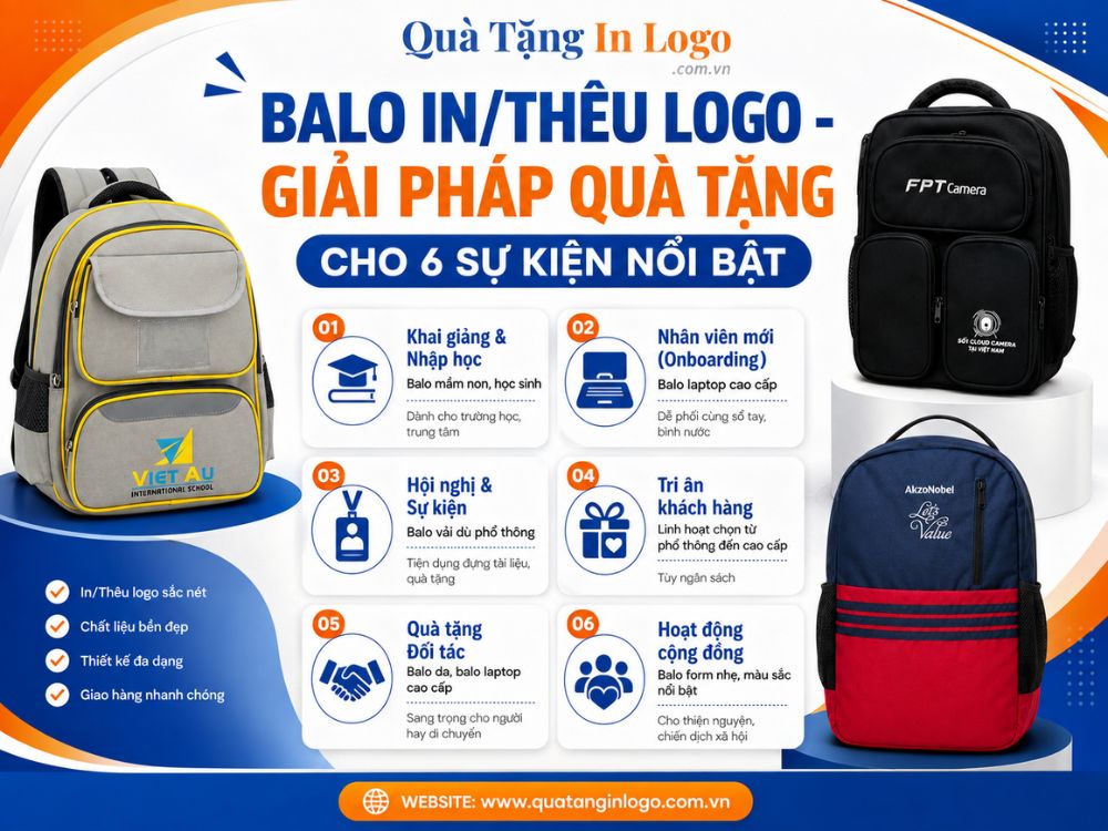 Những sự kiện thích hợp tặng balo in logo