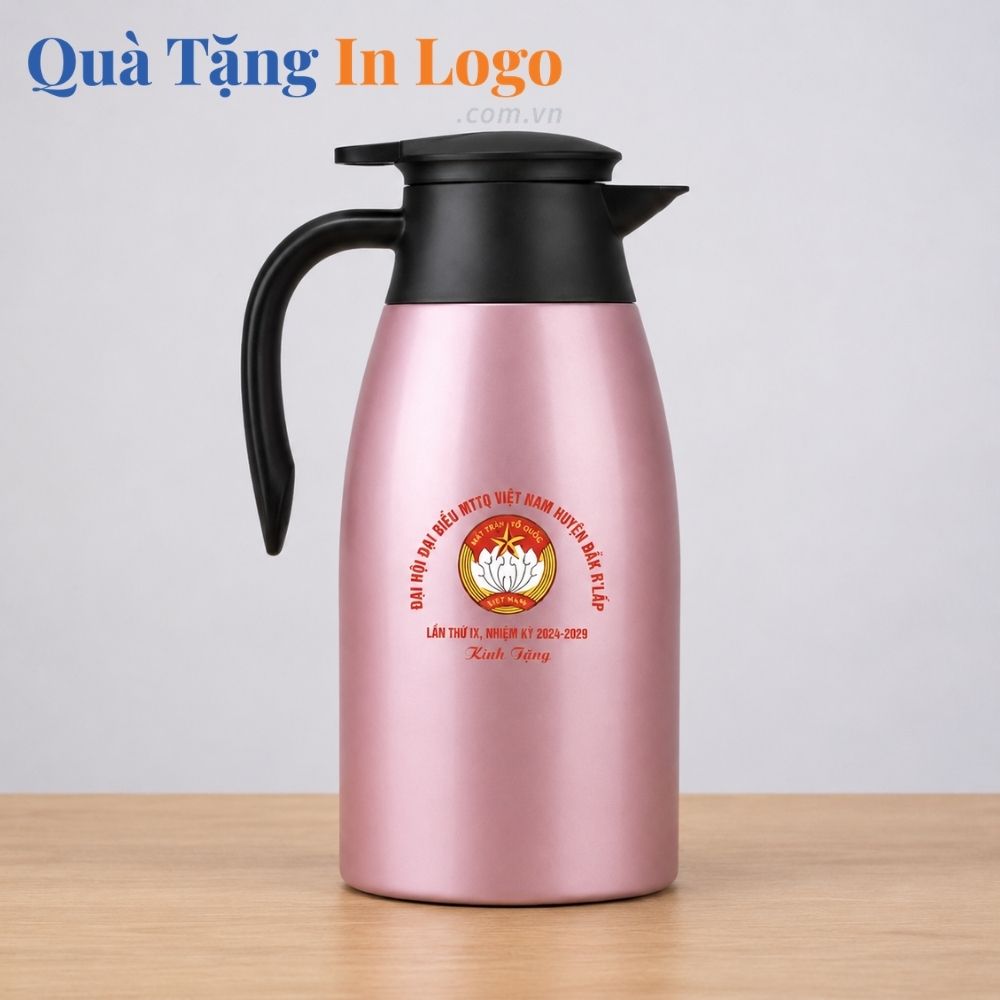 Phích nước giữ nhiệt in logo quà tặng