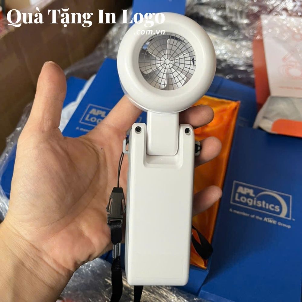 Quạt điện mini in logo