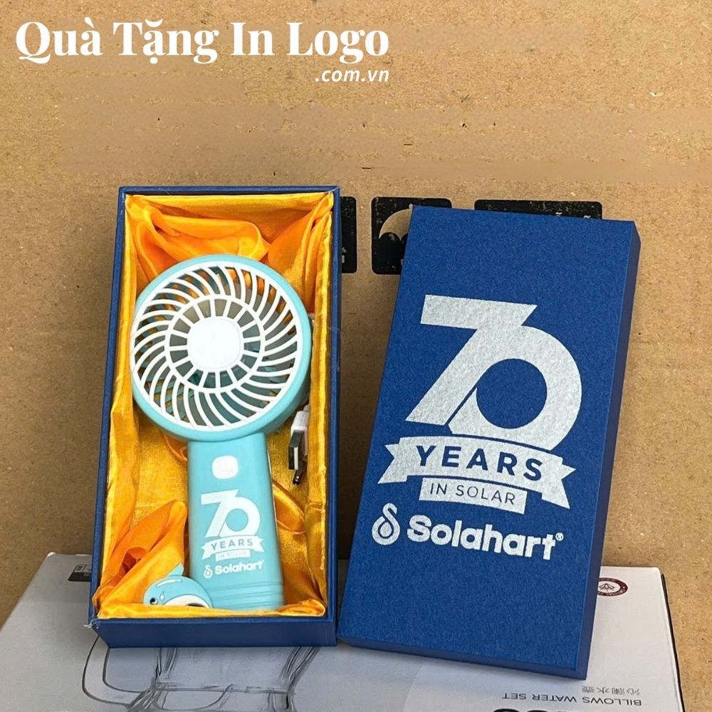 Quạt điện mini in logo