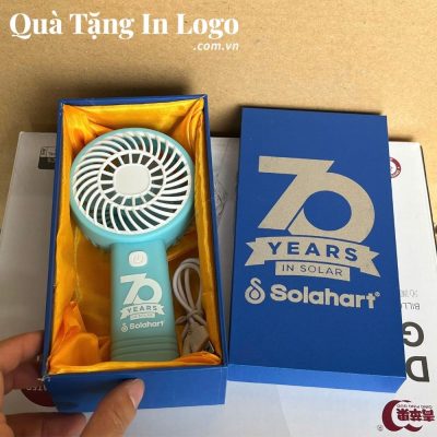 Quạt điện mini in logo