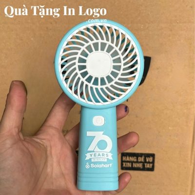 Quạt điện mini in logo