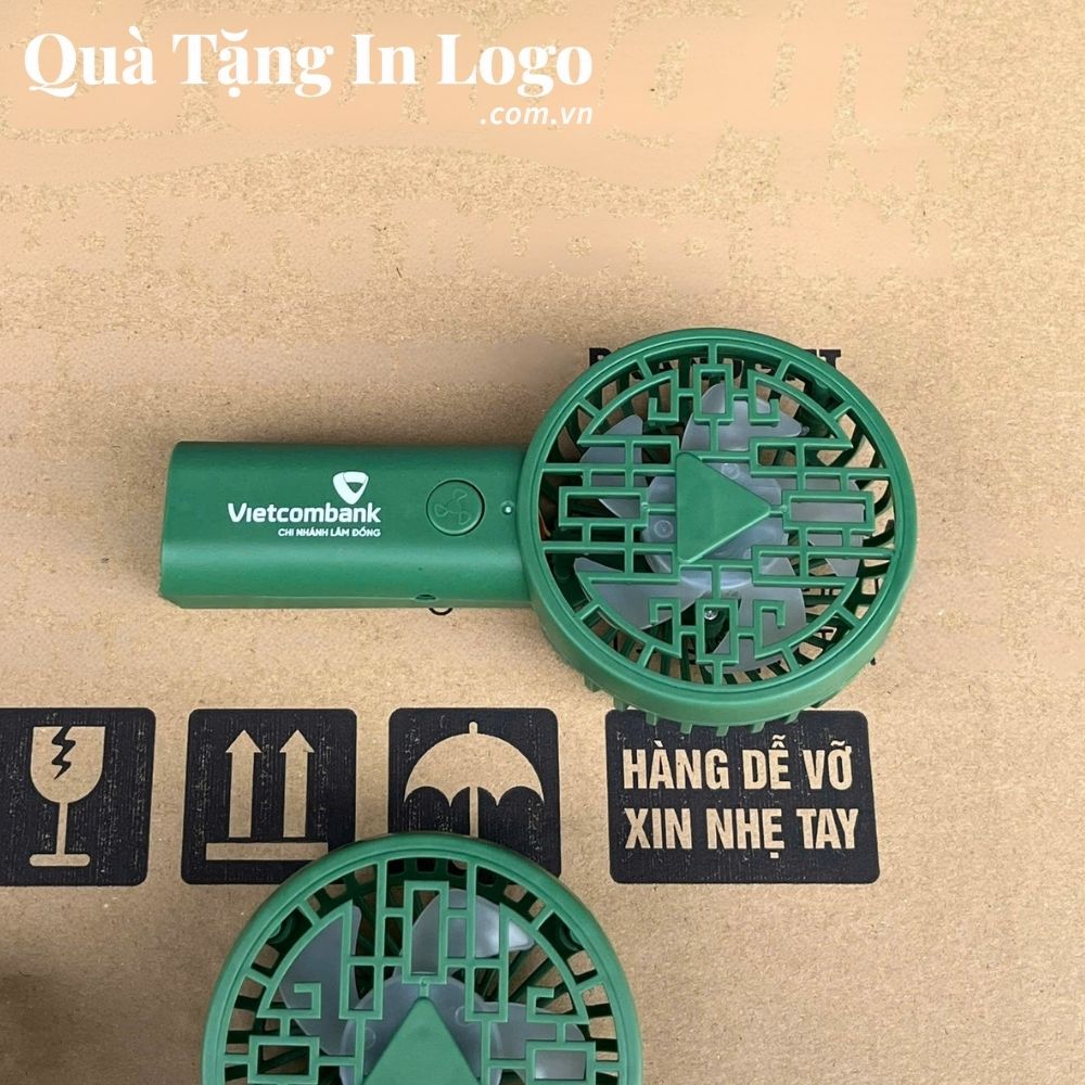 Quạt điện mini in logo