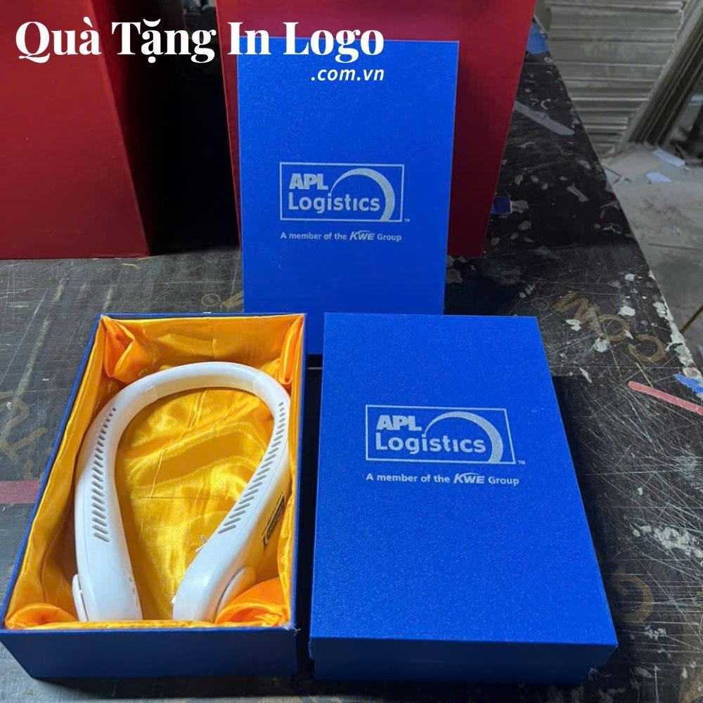 Quạt điện mini in logo