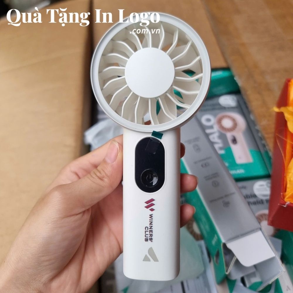 Quạt điện mini in logo