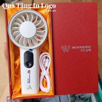 Quạt điện mini in logo