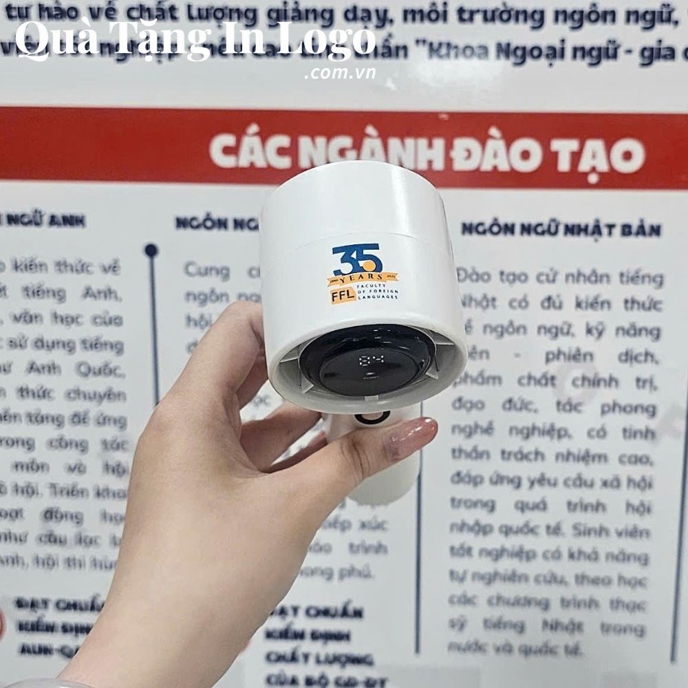 Quạt điện mini in logo