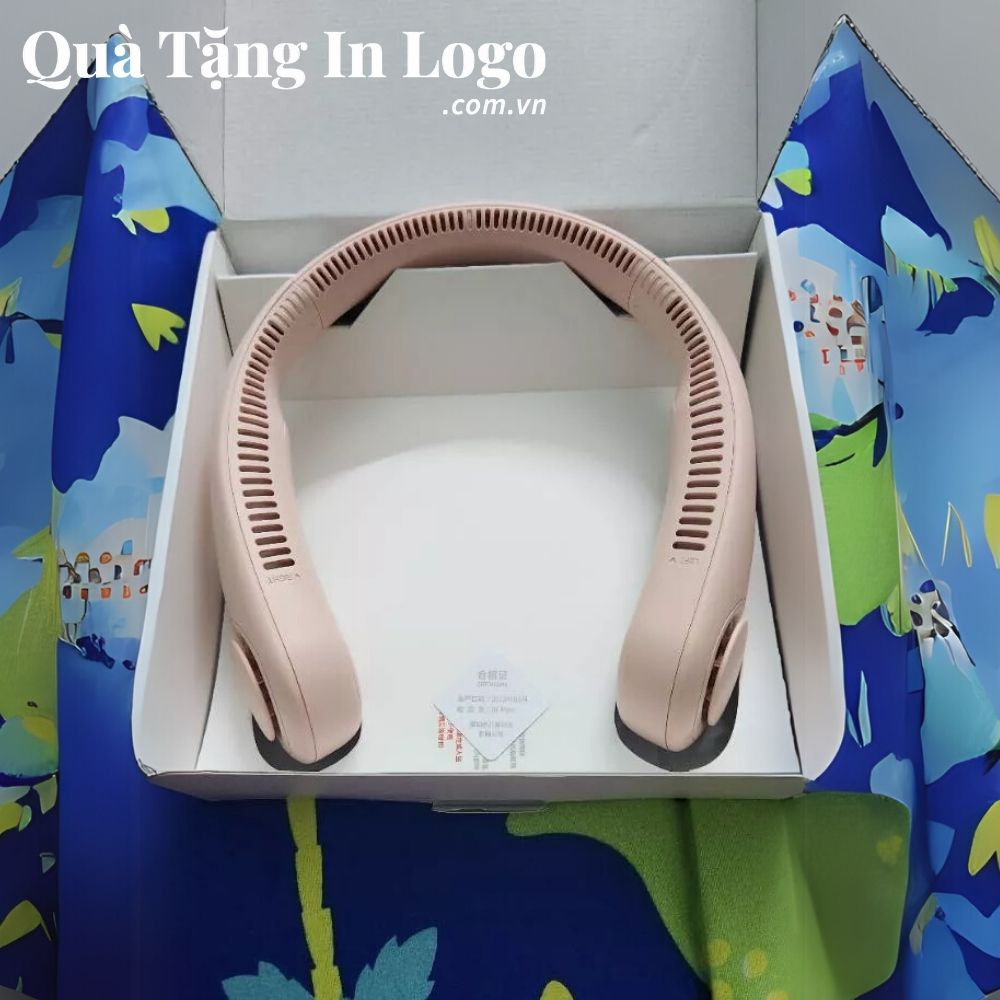 Quạt điện mini in logo