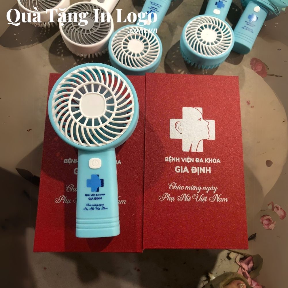 Quạt Điện Cầm Tay In Logo Quà Tặng Doanh Nghiệp - Ảnh 3