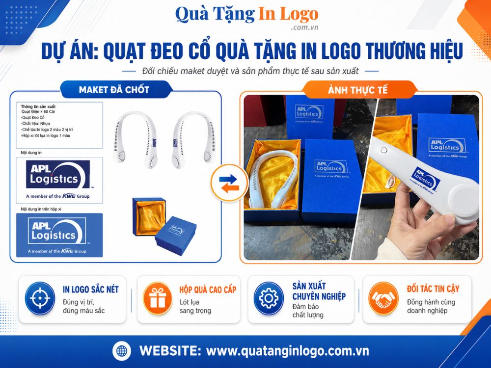 Dự án quạt điệm cầm tay in logo