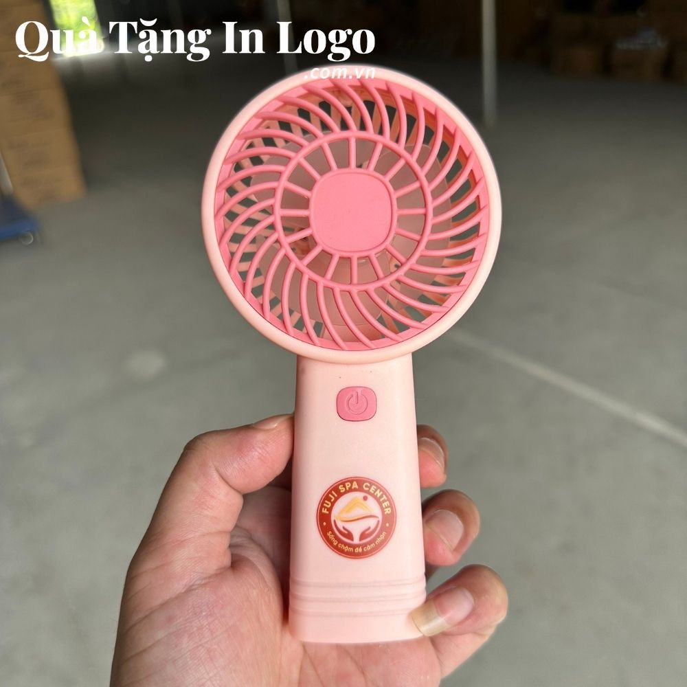 Quạt điện mini in logo