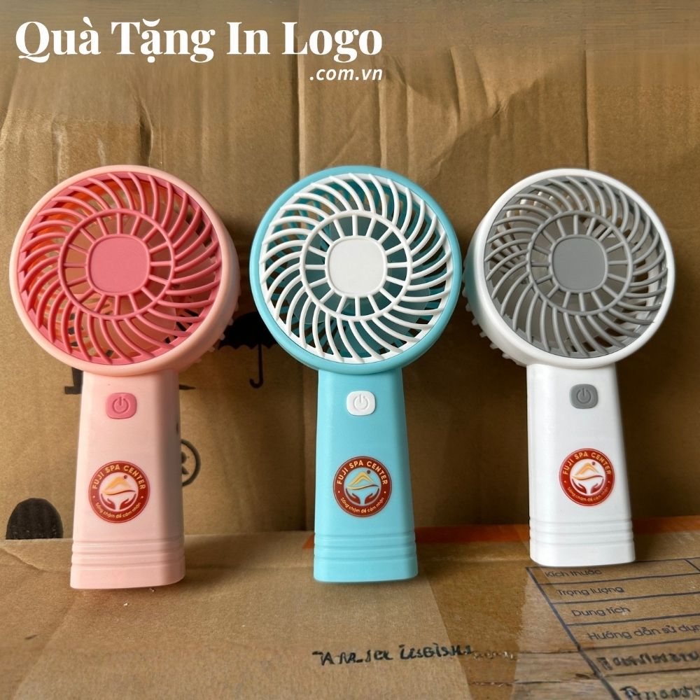 Quạt điện mini in logo