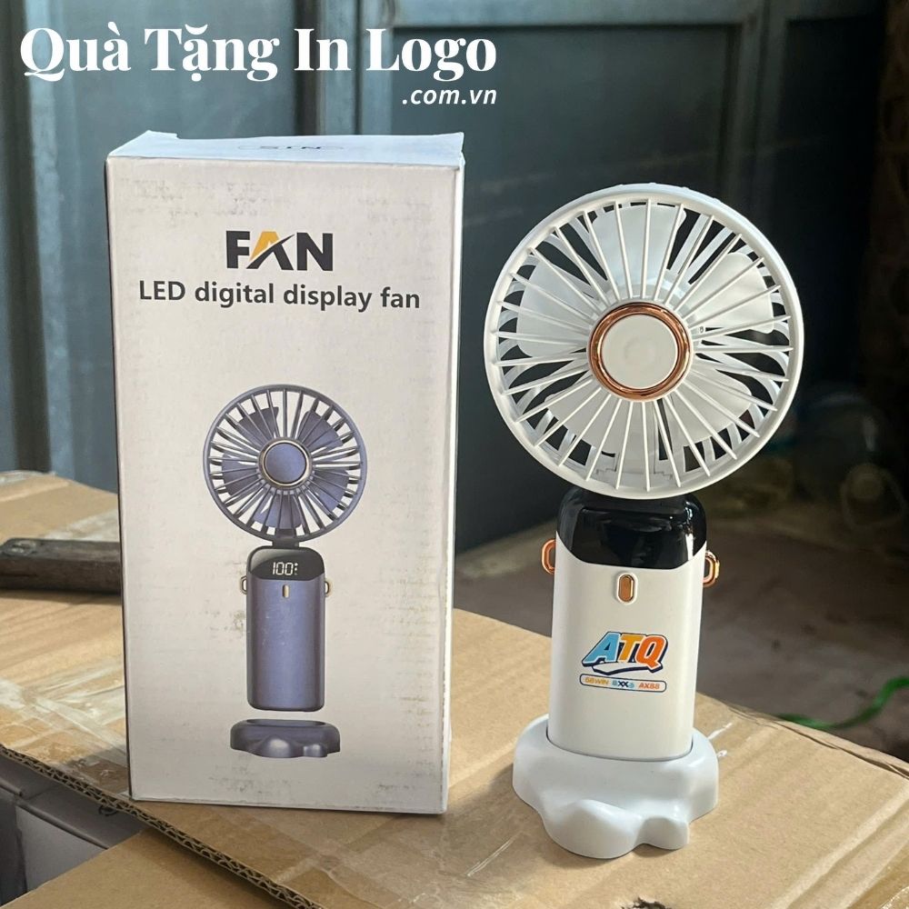 Quạt điện mini in logo