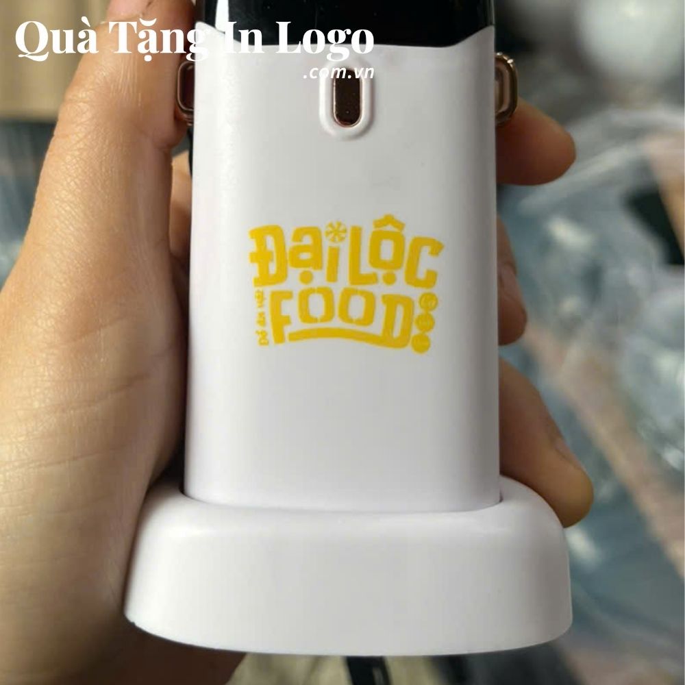 Quạt điện mini in logo