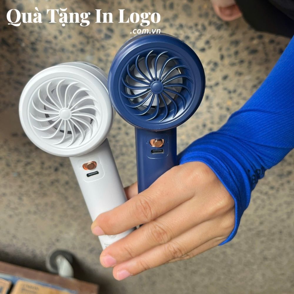 Quạt điện mini in logo