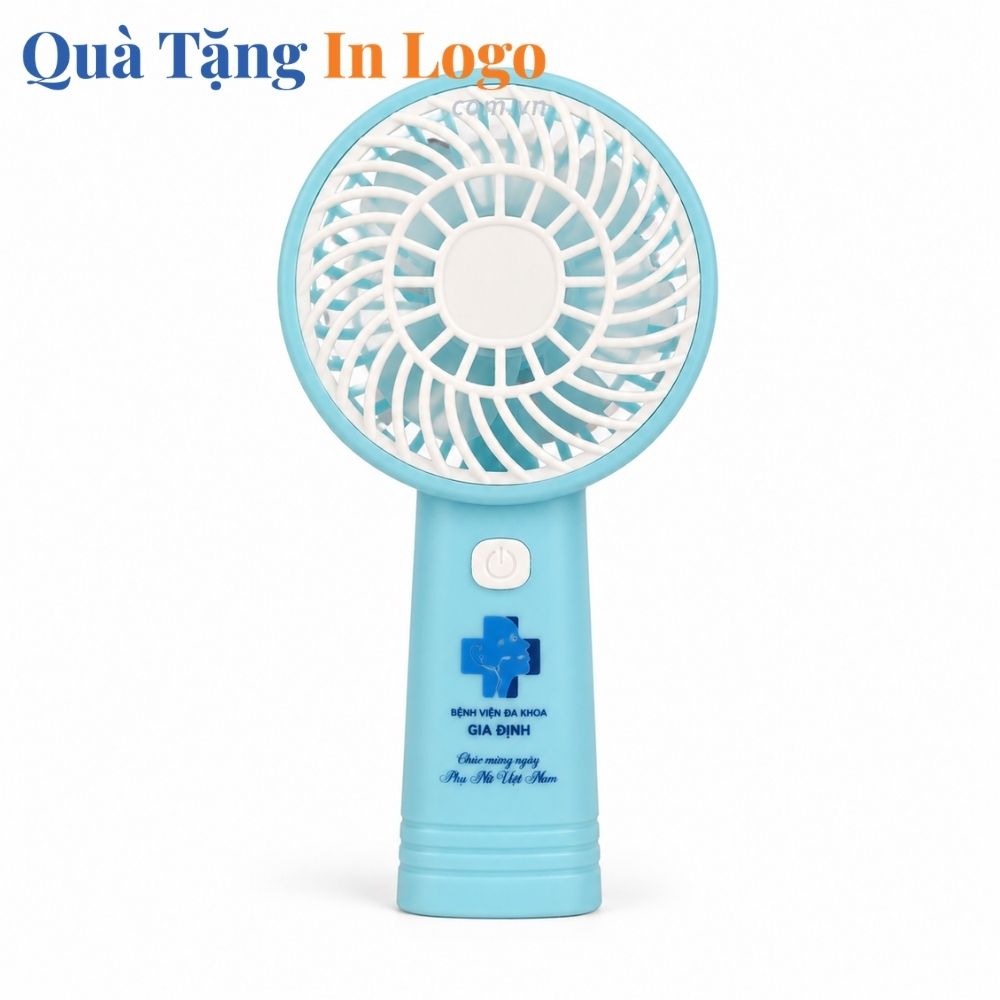 Quạt điện mini in logo