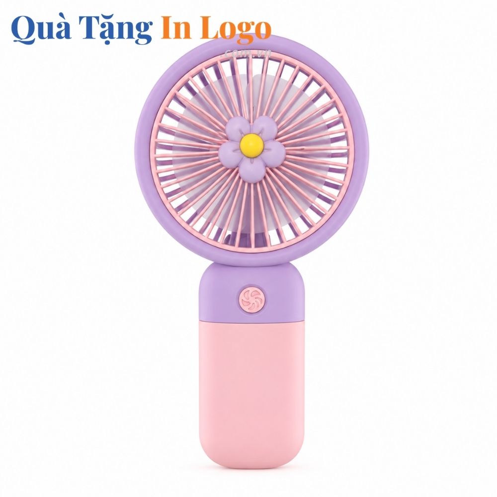 Quạt điện mini in logo