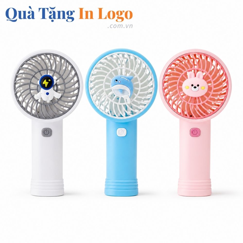 Quạt điện mini in logo
