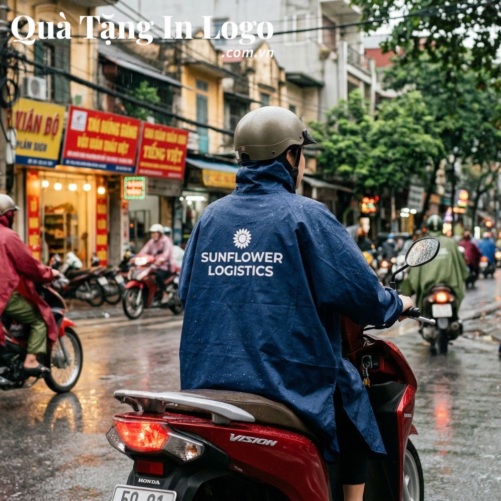Áo mưa in logo quà tặng