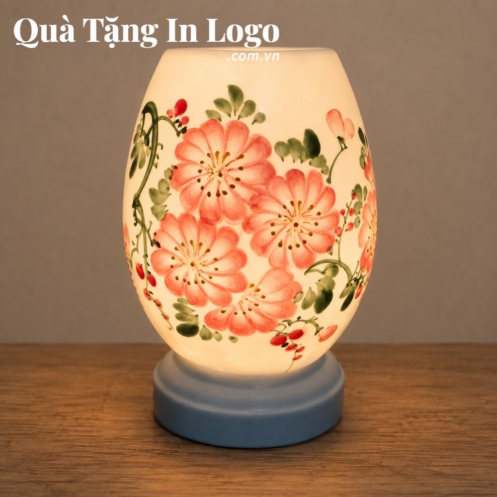 Đèn xông tinh dầu in logo quà tặng
